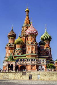 Saint Basil's Cathedral in the Red Square in Moscow, Russia